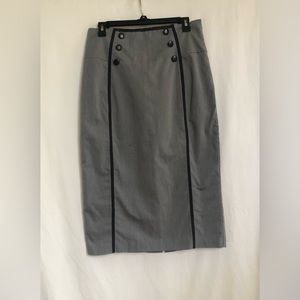 Grey Worthington Pencil Skirt